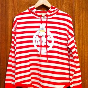 MICHAEL Michael Kors Red & White Stripe Sweater